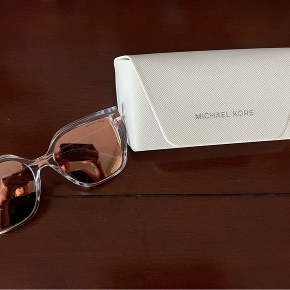 Rose Gold Polarized Michael Kors Sunglasses - Picture 1 of 3